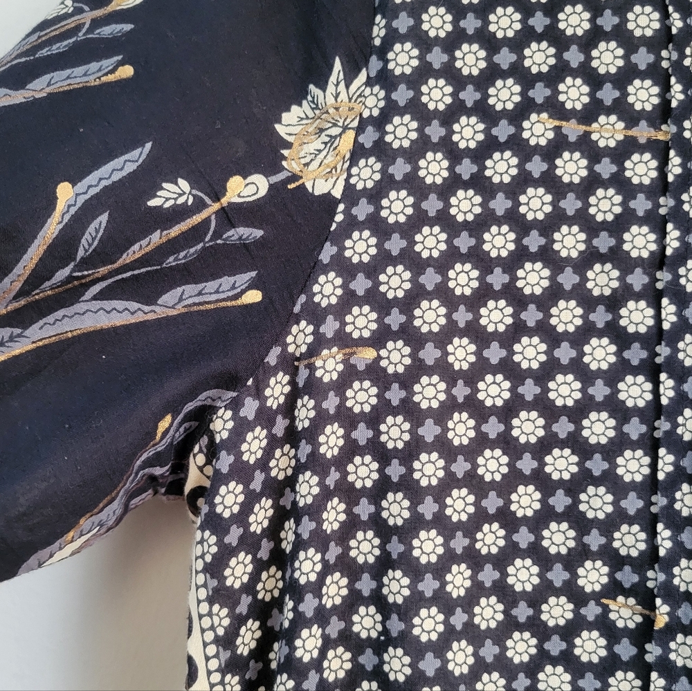 Draper's & Damon's Cotton Peasant Dress Women's Size PL Cottagecore Boho Hippie - Picture 7 of 10